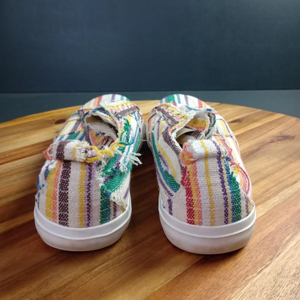 Corkys Babalu Slip On Canvas Shoes Sneaker Women's Size 10 Beach Vacation Resort
